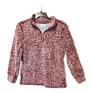 Original Weatherproof Vintage new without tags fuzzy 3/4 zip sweater jacket